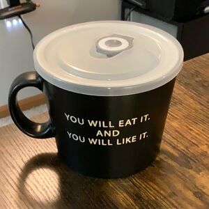 New - Boston Warehouse Souper Mug with Lid - Motivational Quote